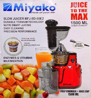 Picture of 1500ML Miyako Slow Juicer MFJ-SD-60E2 Multicolor