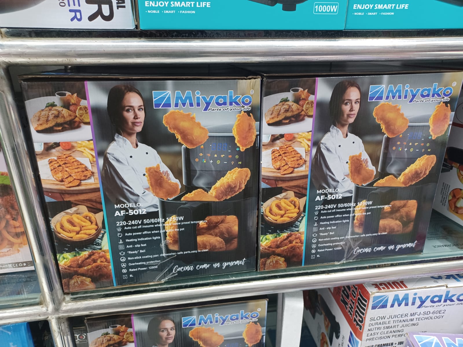 Picture of 6 Liter Miyako Air Fryer AF-5012 Digital Touch Control Panel Multicolor