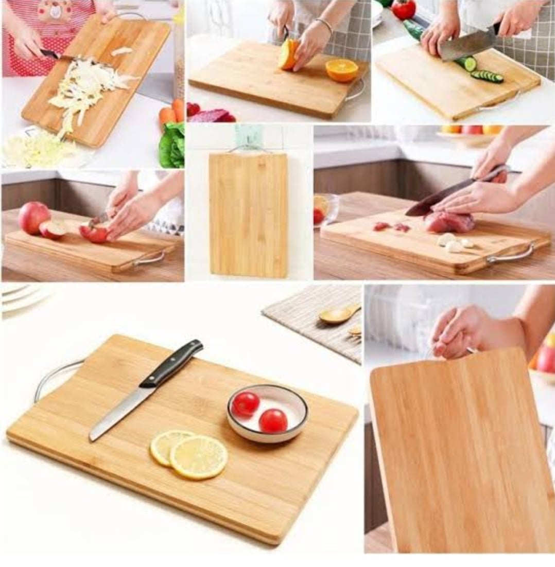 Picture of 1PC Bamboo cutting board 28/38 cm Multicolor