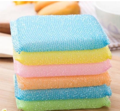 Picture of 4PCS Dish Wash Foam Scrubber - Multicolor Multicolor