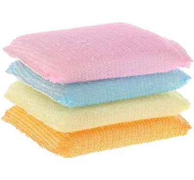 Picture of 4PCS Dish Wash Foam Scrubber - Multicolor Multicolor