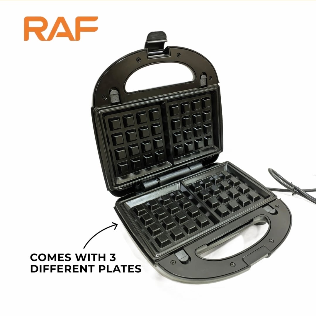 Picture of RAF 3 in 1 Sandwich Maker, Waffle Maker, Panini Grill R.540 Multicolor