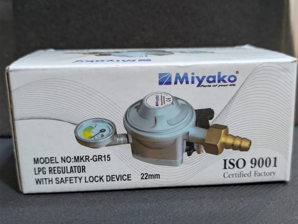Picture of 22MM Miyako LPG Gas Regulator MKR-GR15 WITH SAFETY LOCK 