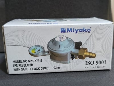 Picture of 22MM Miyako LPG Gas Regulator MKR-GR15 WITH SAFETY LOCK 