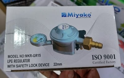 Picture of Miyako 22MM LPG Gas Regulator MKR-GR15 WITH SAFETY LOCK 
