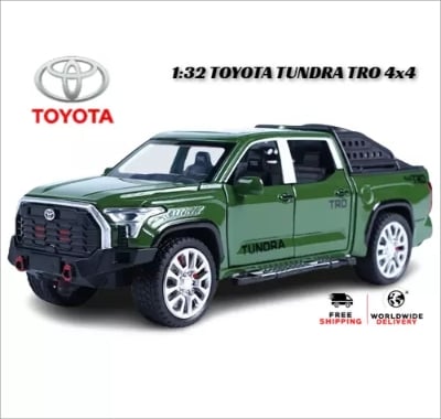 Picture of 1PC 1/32 Toyota Tundra TRO 4X4 Alloy Pickup Model Car Multicolor