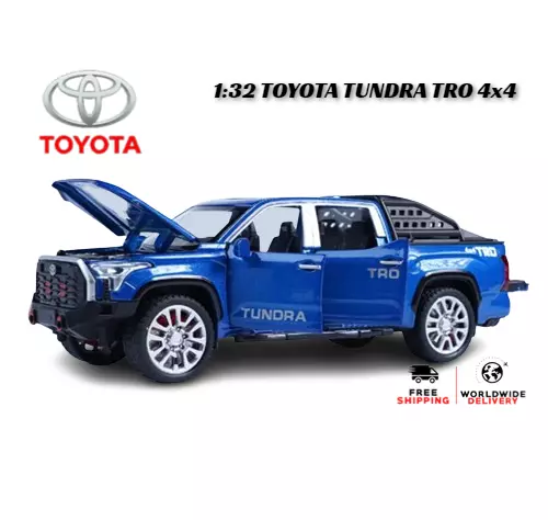 Picture of 1PC 1/32 Toyota Tundra TRO 4X4 Alloy Pickup Model Car Multicolor