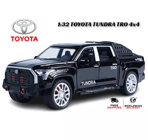 Picture of 1PC 1/32 Toyota Tundra TRO 4X4 Alloy Pickup Model Car Multicolor