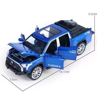 Picture of 1PC 1/32 Toyota Tundra TRO 4X4 Alloy Pickup Model Car Multicolor