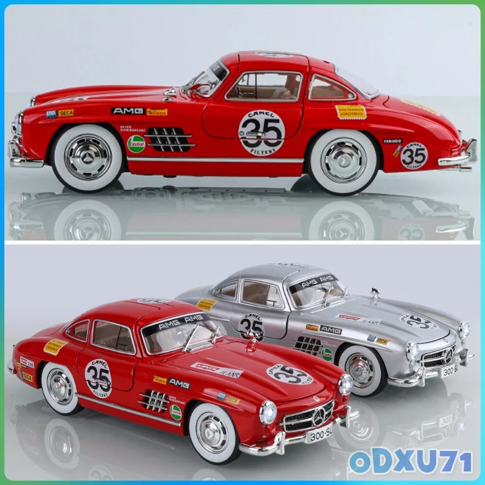 Picture of 1 PC 1/24 Scale Mercedes-Benz 300SL Model Car Alloy Diecast Toy Cars Vehicle Kid Gift Multicolor