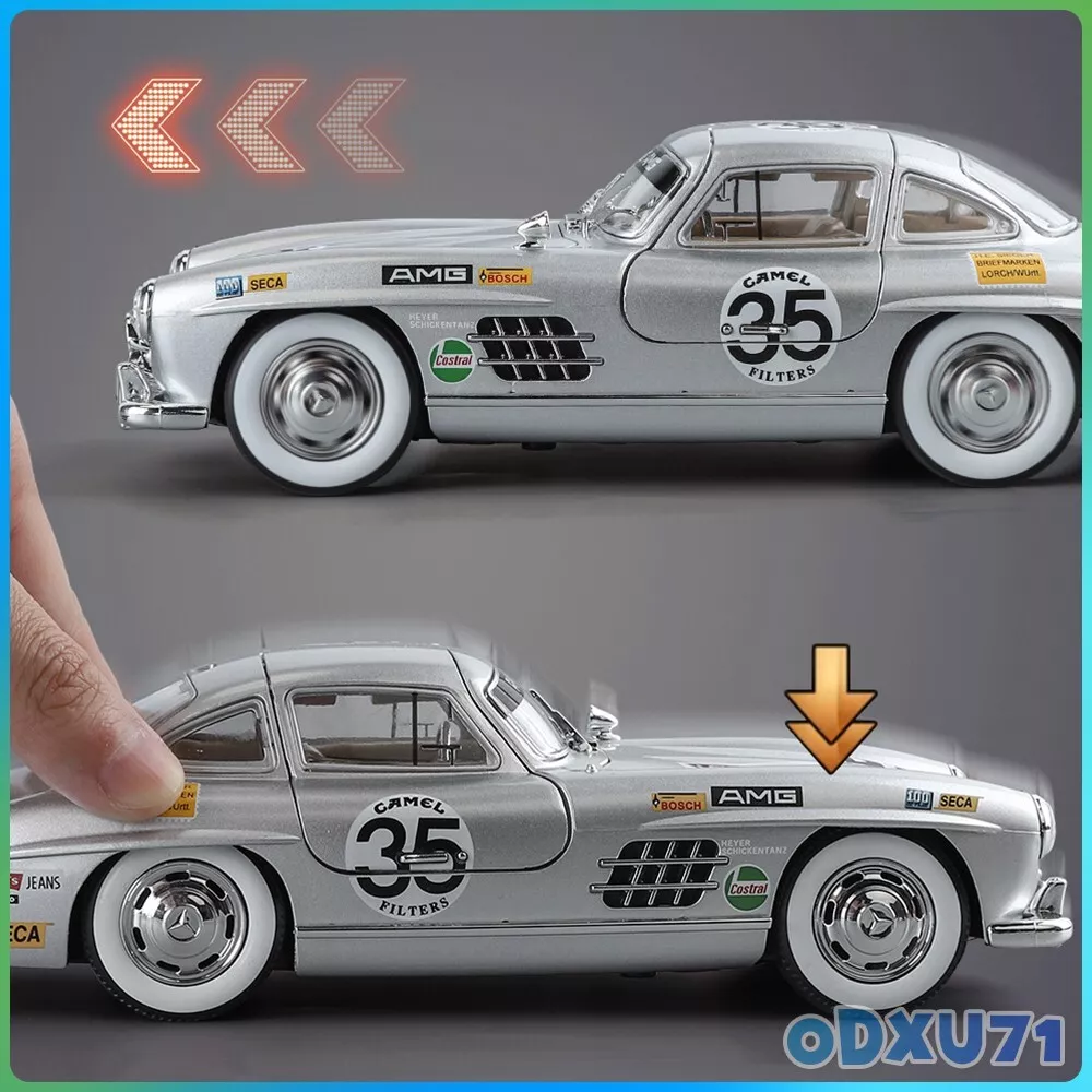 Picture of 1PC 1/24 Scale Mercedes-Benz 300SL Model Car Alloy Diecast Toy Cars Vehicle Kid Gift Multicolor