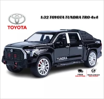 Picture of 1 PC 1/32 Toyota Tundra TRO 4X4 Alloy Pickup Model Car Multicolor