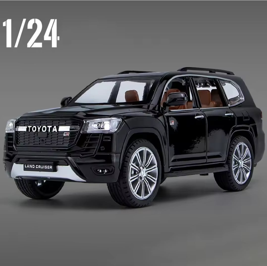 Picture of 1 PC 1:24 Toyota LAND CRUISER GR Sport Alloy Diecast Toy Vehicles Metal Toy Car Model Sound and Light Pull Back Collection Kids Toy Multicolor