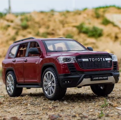 Picture of 1PC 1:24 Toyota LAND CRUISER GR Sport Alloy Diecast Toy Vehicles Metal Toy Car Model Sound and Light Pull Back Collection Kids Toy Multicolor