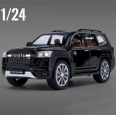 Picture of 1PC 1:24 Toyota LAND CRUISER GR Sport Alloy Diecast Toy Vehicles Metal Toy Car Model Sound and Light Pull Back Collection Kids Toy Multicolor