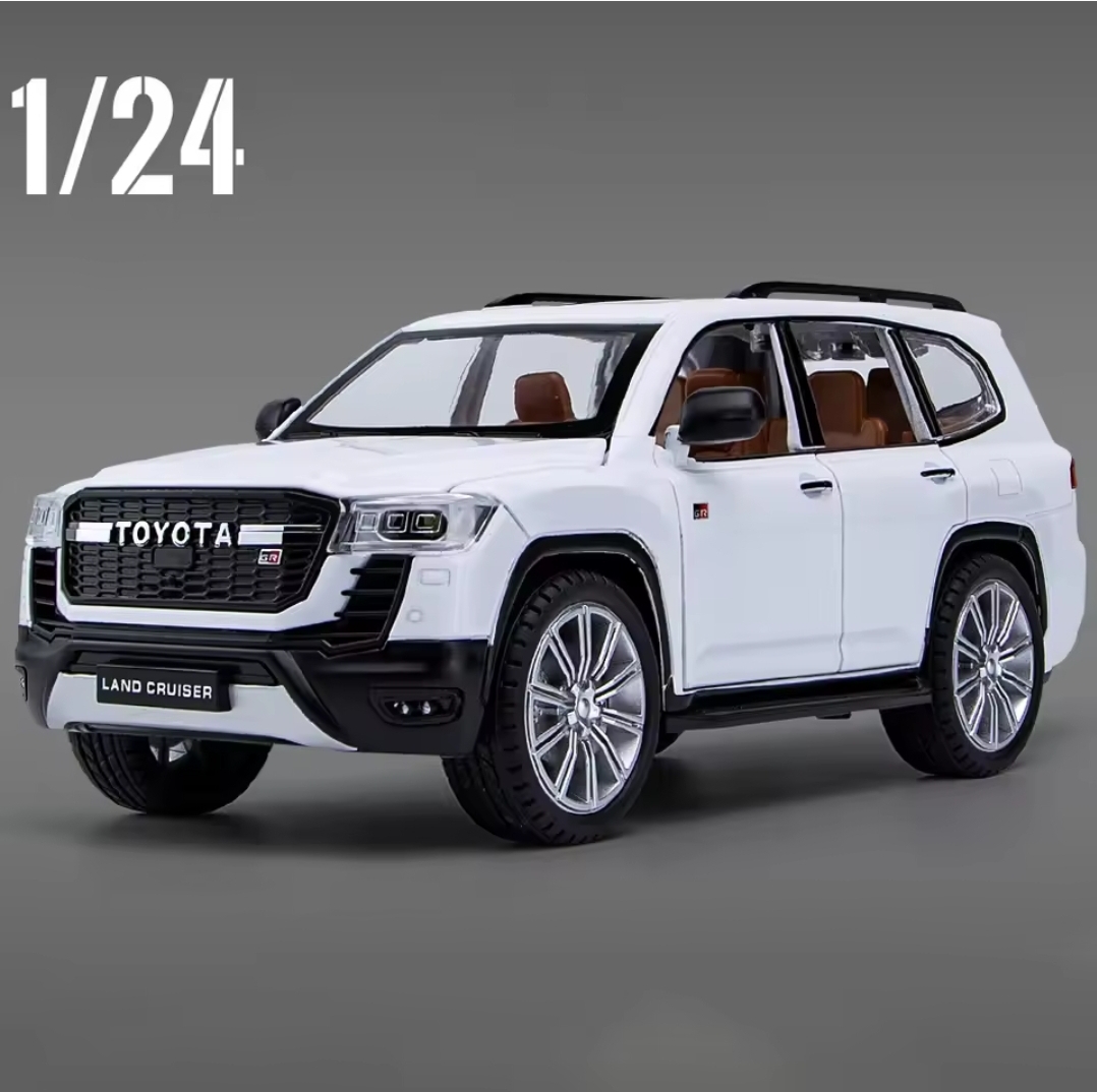 Picture of 1PC 1:24 Toyota LAND CRUISER GR Sport Alloy Diecast Toy Vehicles Metal Toy Car Model Sound and Light Pull Back Collection Kids Toy Multicolor