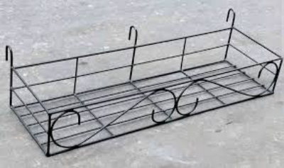 Picture of 1PC Metal Grill Rack Hanging Planter Pot 36x8x4 Inches Multicolor