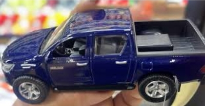 Picture of 1 PC 1:36 Toyota Hilux Pickup Diecast Alloy Car Premium Model Vehicle Metal Toy Model Pull back Sound Light Multicolor