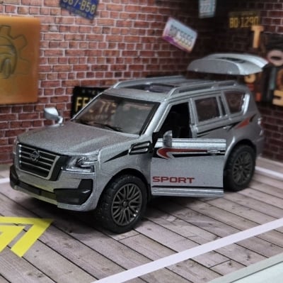 Picture of 1 PC 1:36 Sporty Diecast Alloy Car Premium Model Vehicle Metal Toy Model Pull back Sound Light Multicolor