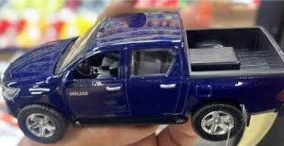 Picture of 1PC 1:36 Toyota Hilux Pickup Diecast Alloy Car Premium Model Vehicle Metal Toy Model Pull back Sound Light Multicolor