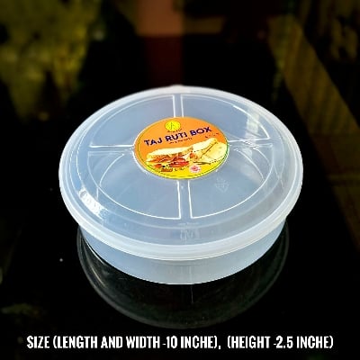 Picture of 1PC TAJ Plastic Ruti Box - Round Container Ruti Box Food Grade (Taj) Multicolor