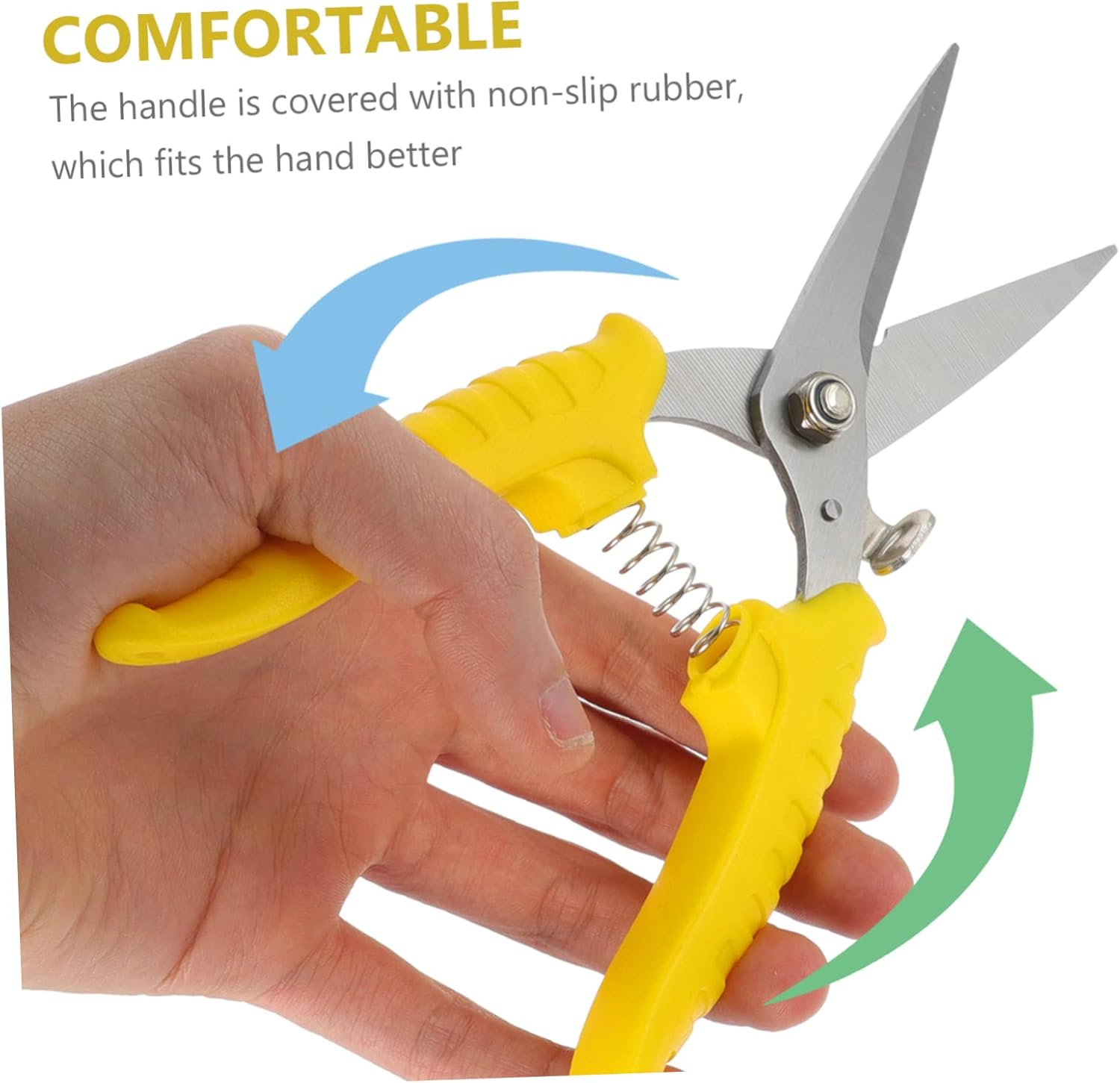 Picture of 1PC Pruning Scissor Gardening Tool Stainless Steel Material Easy Cutting Hand Shears Pruning Shear Multicolor