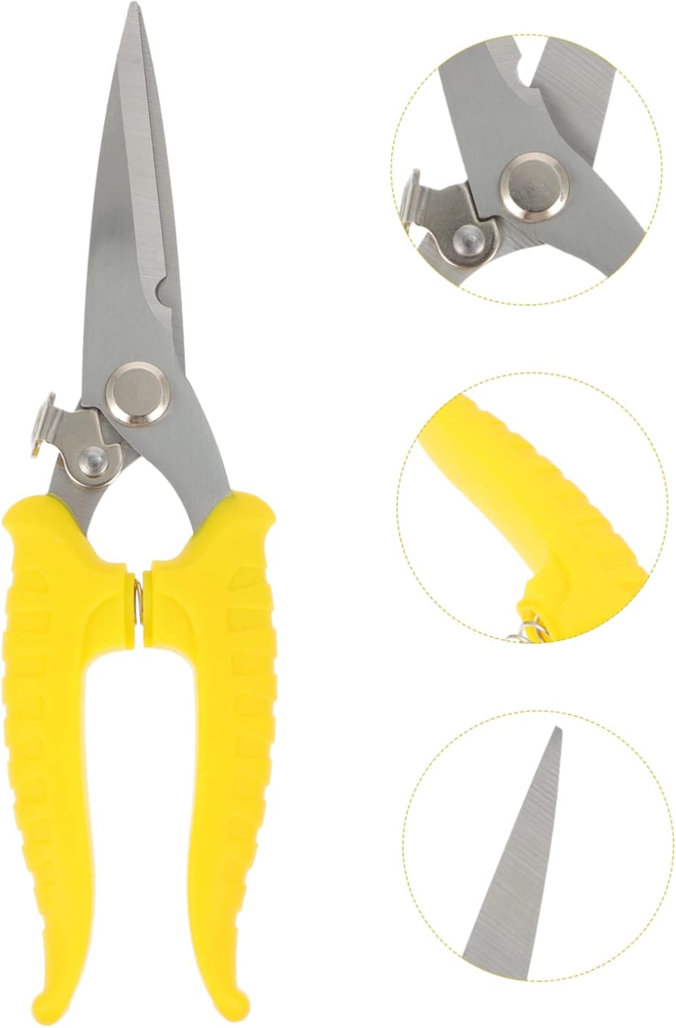Picture of 1PC Pruning Scissor Gardening Tool Stainless Steel Material Easy Cutting Hand Shears Pruning Shear Multicolor