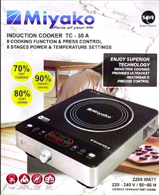 Picture of Miyako Induction Cooker TC-30 A (INVERTER) 2200WATT 