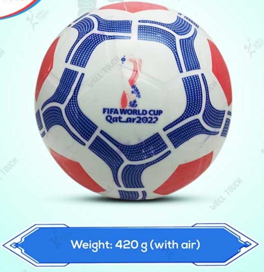 Picture of 1PC Soft Rubber Football For Toddler (ball_messi_90k) - Size 4 Multicolor
