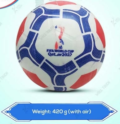 Picture of 1PC Soft Rubber Football For Toddler (ball_messi_90k) - Size 4 Multicolor