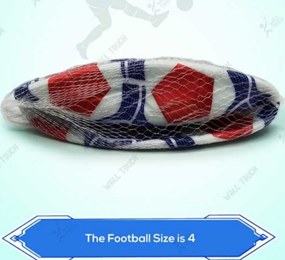 Picture of 1PC Soft Rubber Football For Toddler (ball_messi_90k) - Size 4 Multicolor
