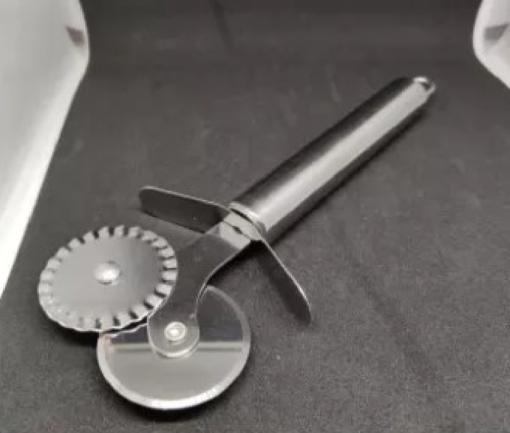 Picture of 1PC Stainless Steel Pizza Cutter 2 in 1 Multicolor