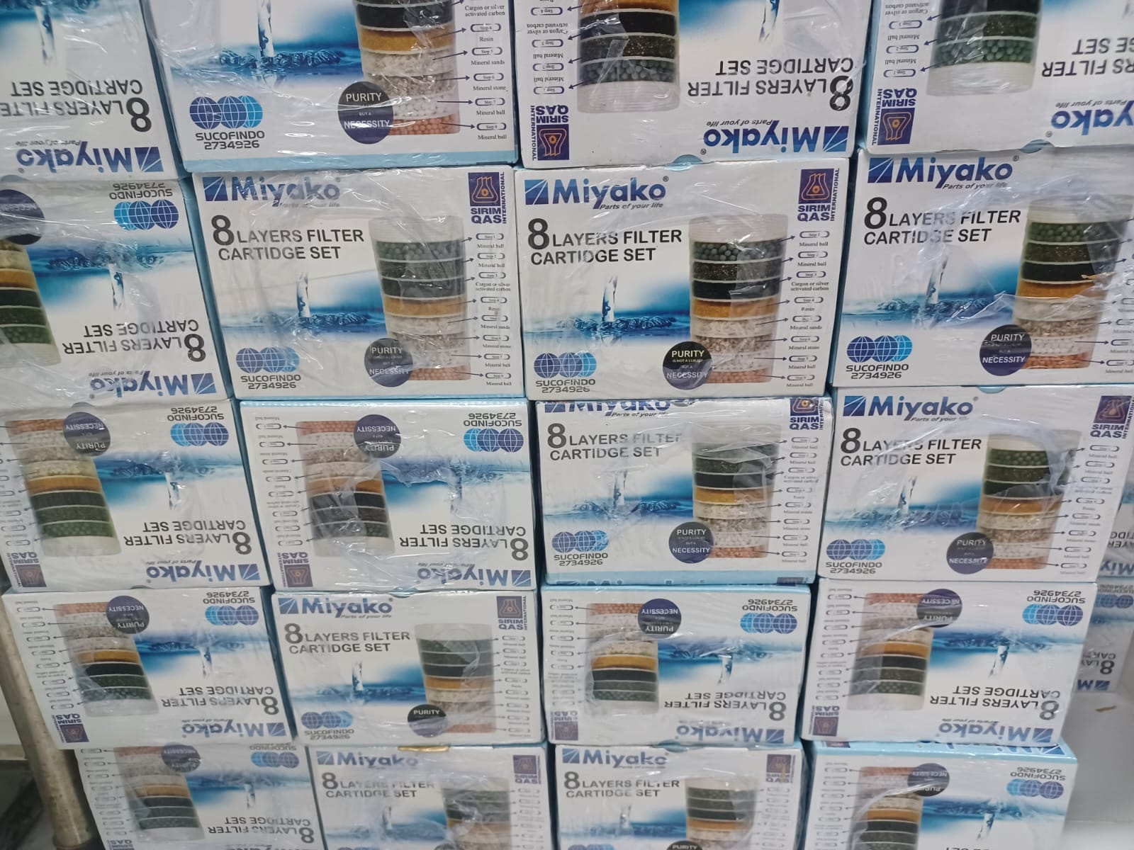 Picture of 1PC Miyako 8-Layer Water Filter Cartridge Set 