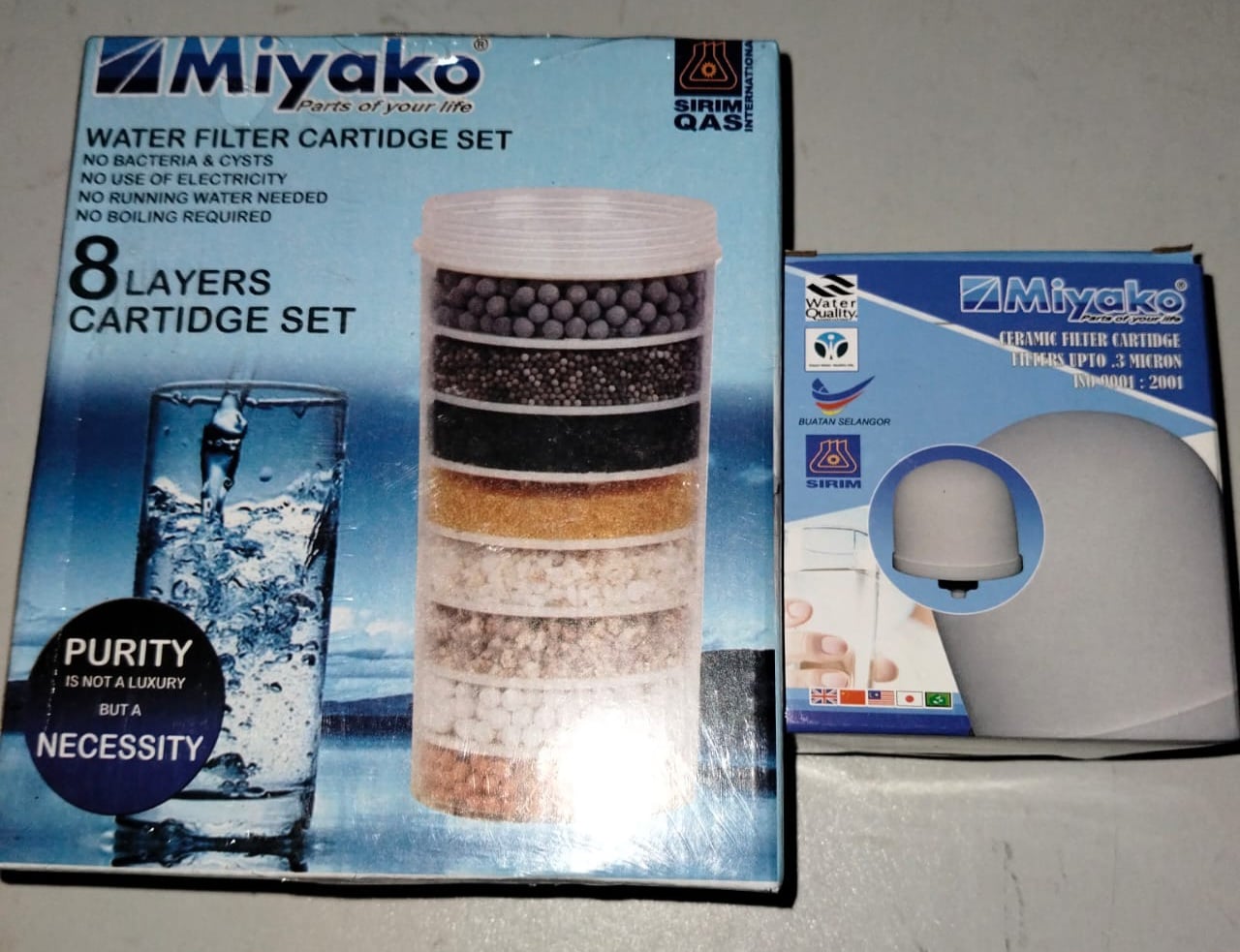 Picture of 1 PC Miyako 8-Layer Water Filter Cartridge Set & Miyako Dome 