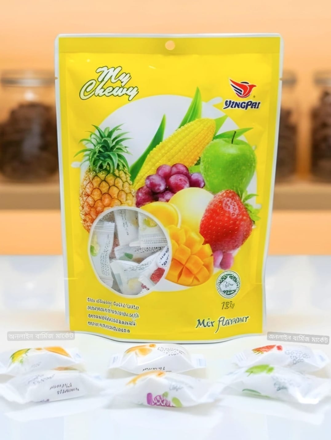 Picture of My Chewy Soft Milk Jelly Mix Fruit Flavors- 180g 