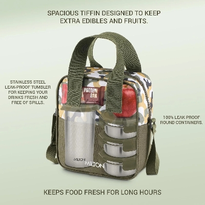 Picture of Milton Camo Feast Stainless Steel Tiffin Multicolor