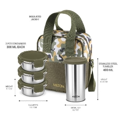 Picture of Milton Camo Feast Stainless Steel Tiffin Multicolor
