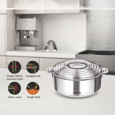 Picture of Milton Galaxia Stainless Steel Casserole 3500ML Multicolor