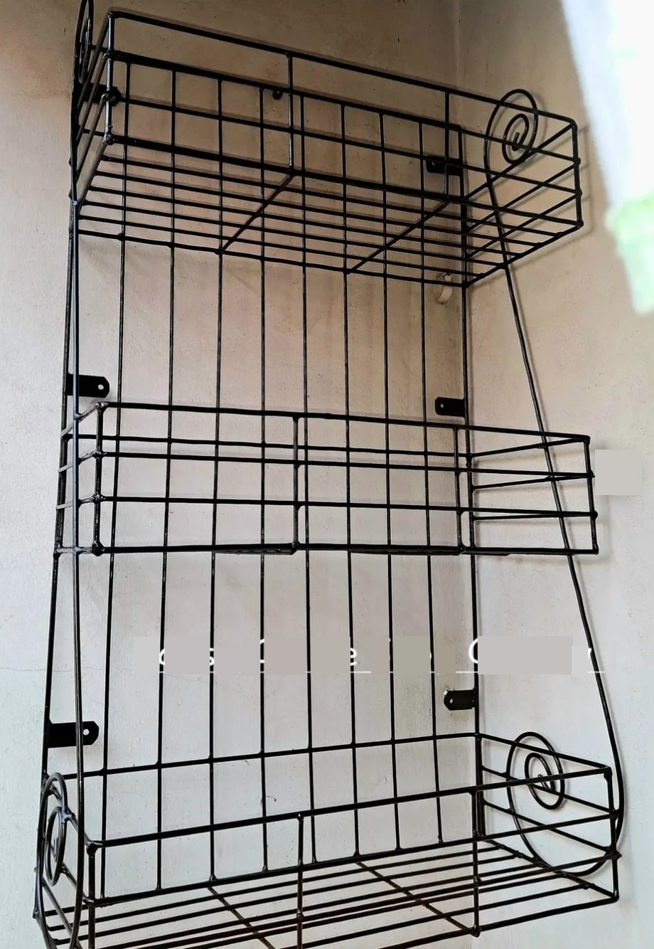 Picture of 1 PC Modern Kitchen Rack 3 Layer, Square Wall Hanging, Easy to Install, Organize Accessories 32 / 8 / 18 Inches Multicolor
