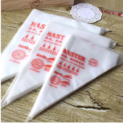 Picture of 30 pcs Plastic Disposable Piping Bags Cake Cream Decorating White
