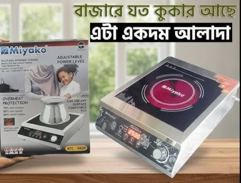 Picture of Miyako Infrared Cooker ATC-S7DP / ATC-S6DP 2500 Watts, Smart Multi Pan (Suitable for all types of pot) and with more safety features ATC-S6DP