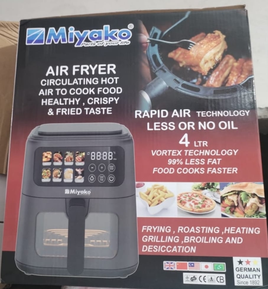 Picture of Miyako 4L Air Fryer 401 CG Air Fryer Healthy Cooking Without Oil Fast Cooking Prepare Meal Instantly for Urban Modern Lifestyle Multicolor