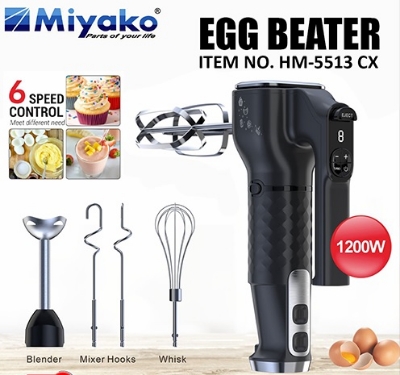 Picture of Miyako Egg Beater and Mixer HM-5513 CX Multicolor