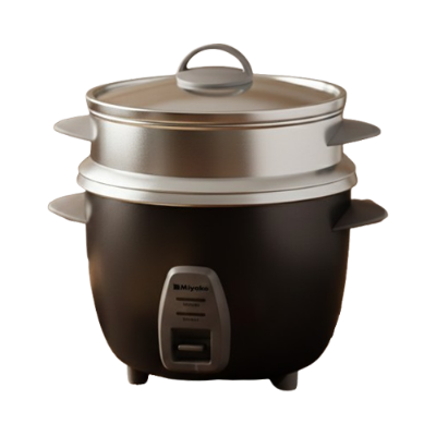 Picture of Miyako Rice Cooker Plus Momo Maker MRC-515 YLD 1.5 Liter DOUBLE POT Multicolor