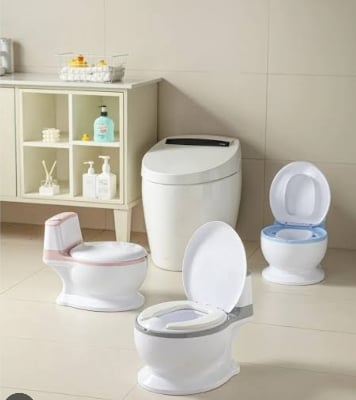Picture of Fashion Design Simulation Plastic Baby Potty Chair Toddler Kids Potty Training Toilet 