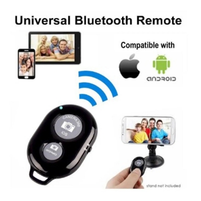 Picture of Selfie Remote Shutter Bluetooth Wireless Shutter Camera Phone Remote Control for IOS Android TikTok - Black