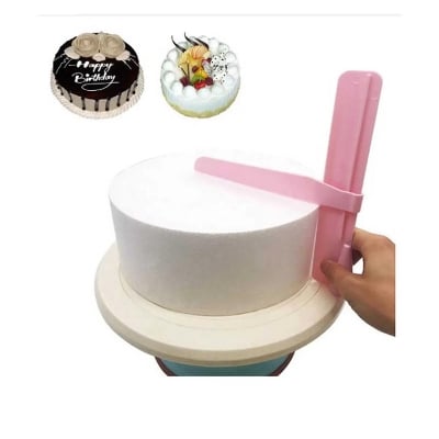 Picture of Adjustable Cake Scraper Smoother Cutter Decorating Fondant Sugar Craft Icing Mold -Multicolor
