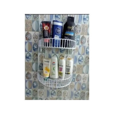 Picture of Buy 1 Get 1 Free 2 Step D Shape Wall Hanging Rack For Kitchen , Home , Office , Toilet -White