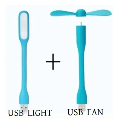 Picture of USB Fan and USB Light Combo for Notebook Laptop Or Power Bank -Multicolor