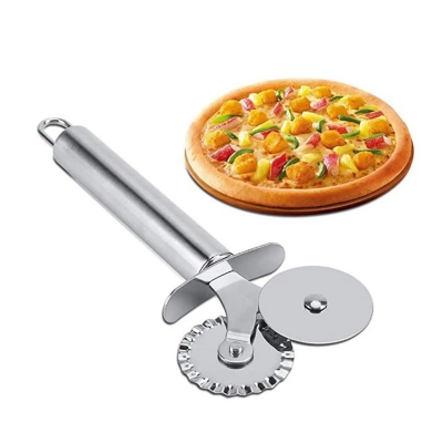 Picture of Stainless Steel Pizza Cutter 2 in 1 -Silver